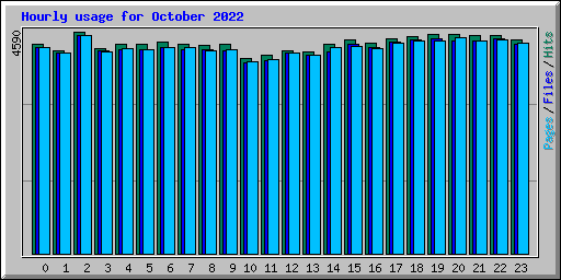 Hourly usage for October 2022