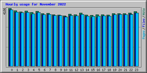 Hourly usage for November 2022